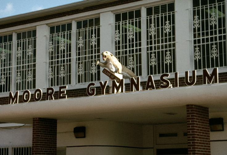 Entry way of Moor Gymnasium 